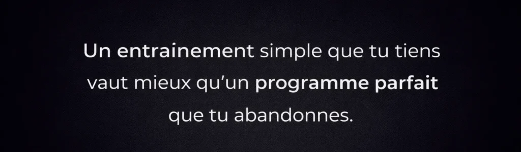 entrainement simple plus efficace que programme complexe musculation